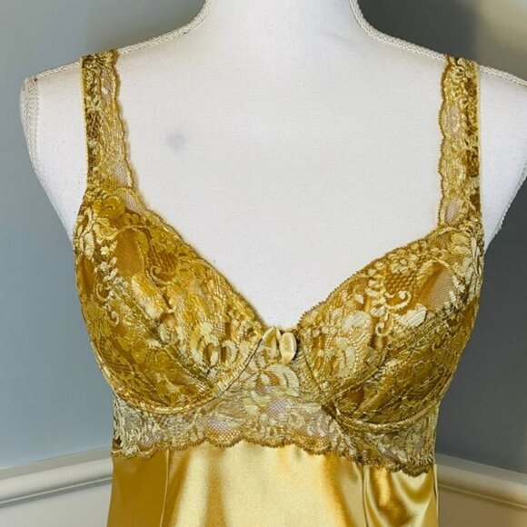 Victoria's Secret Vintage 90's Y2k Miracle Bra Chemise Slip Dress Medium - Picture 3 of 10